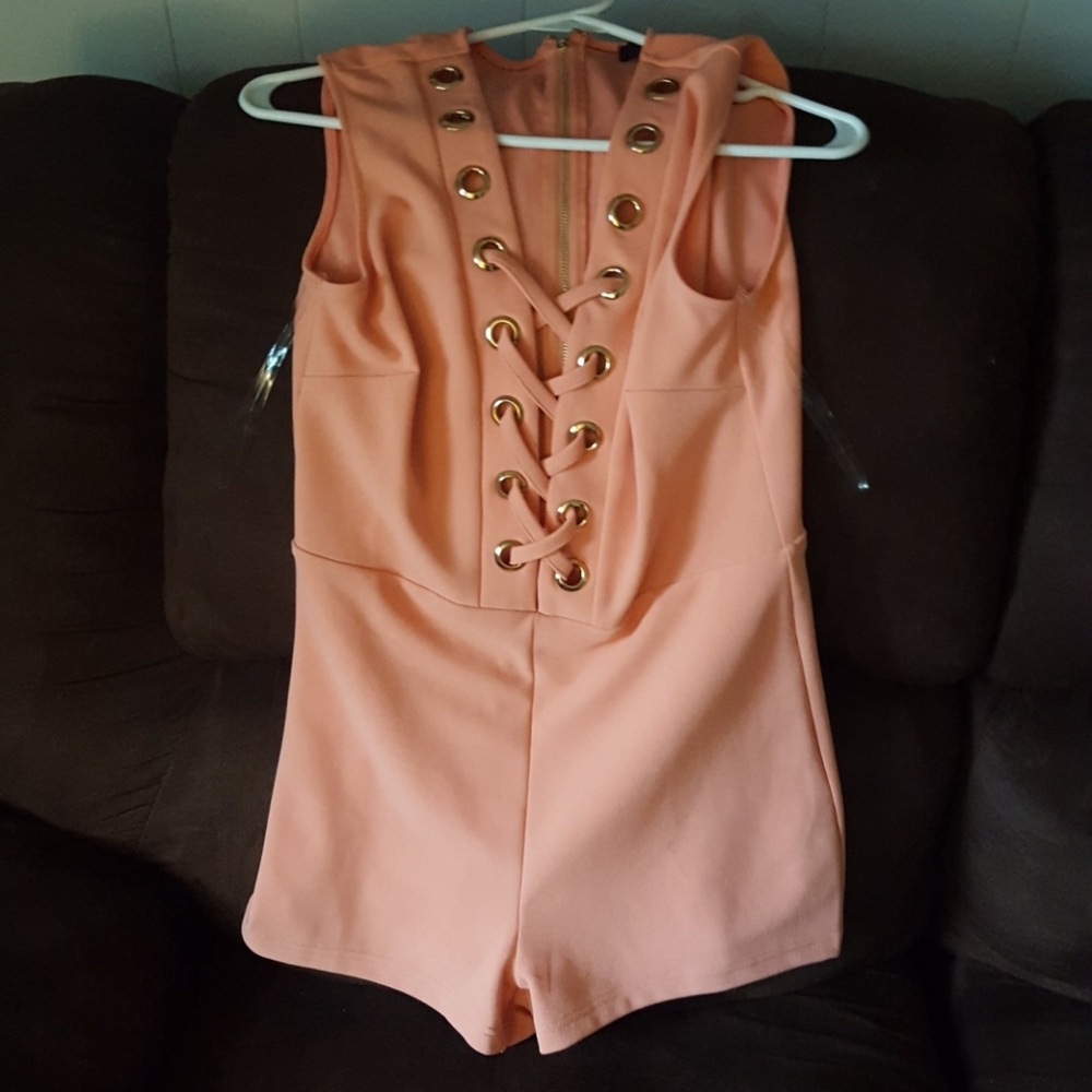 Pink lily boutique romper
